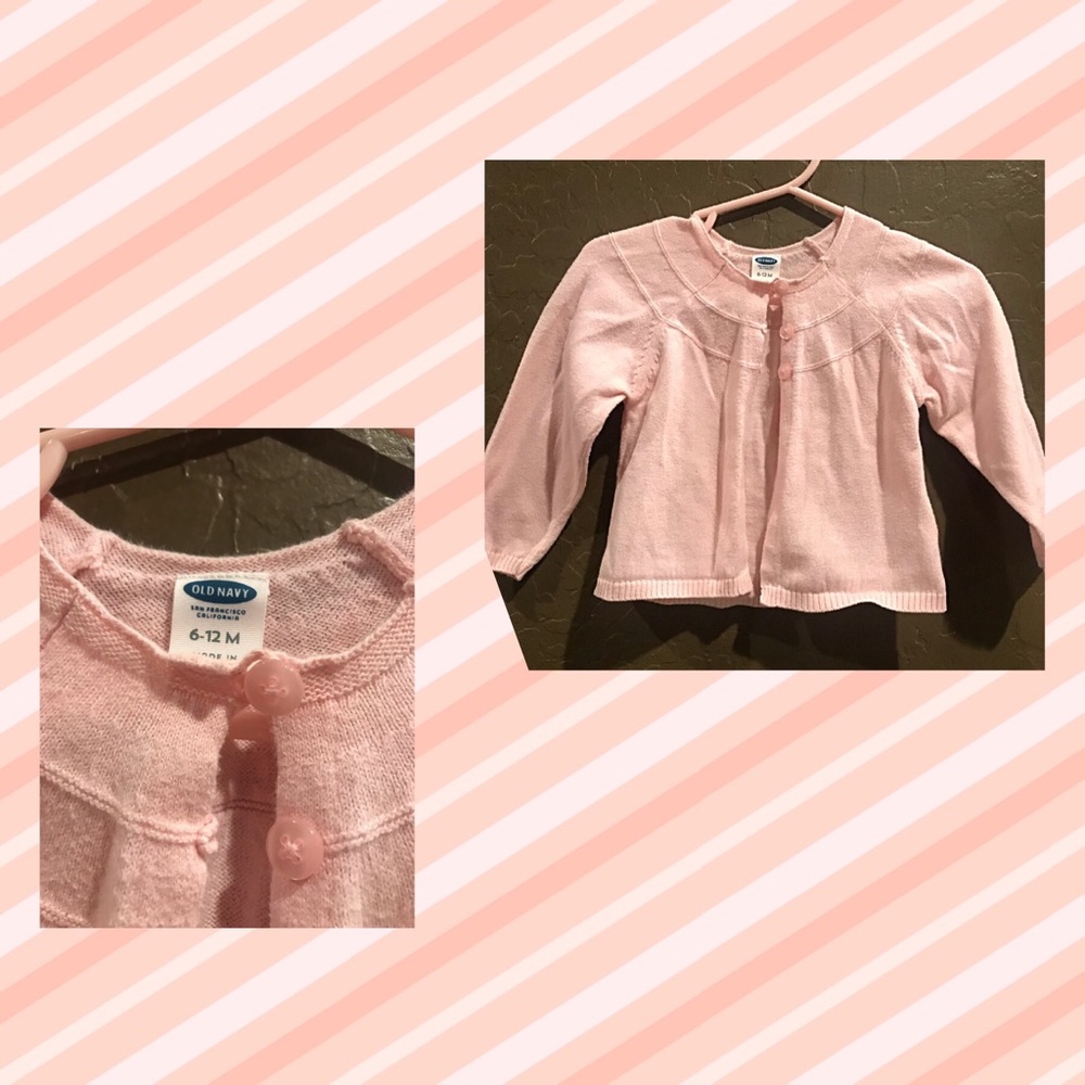 6 baby items for $15! Pink Cardigan 6-12 Month